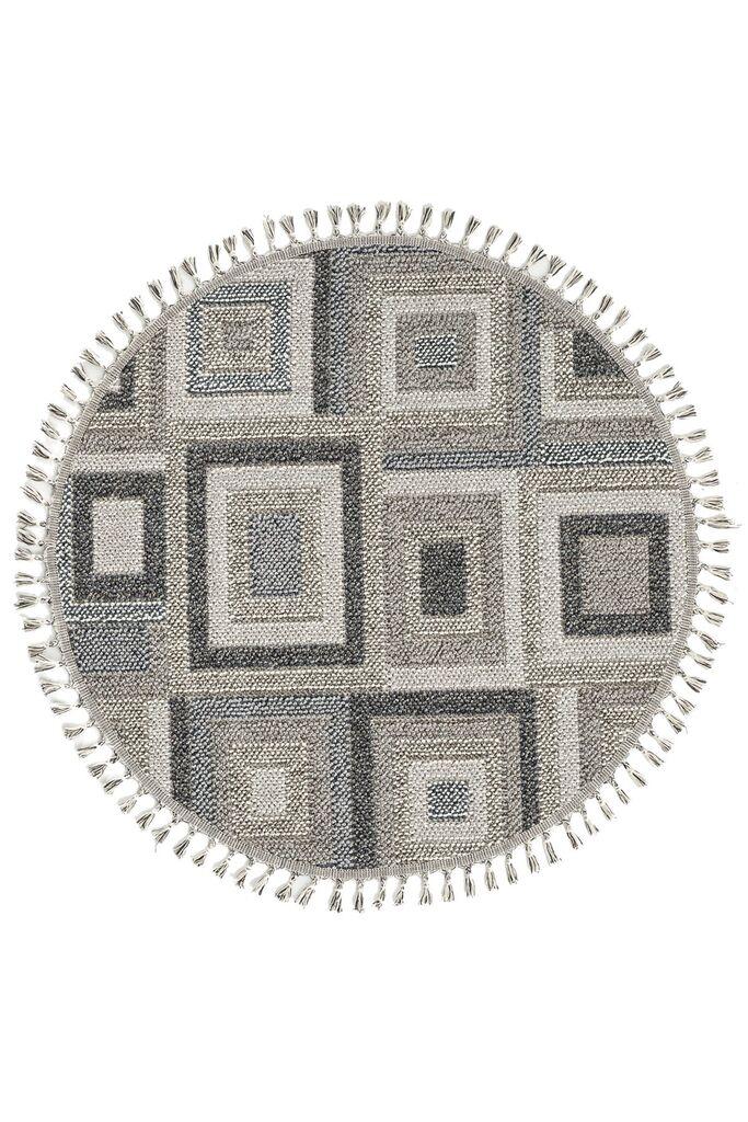 Conceptum Hypnose Carpet Bukle 1404, O120 cm, сива боја