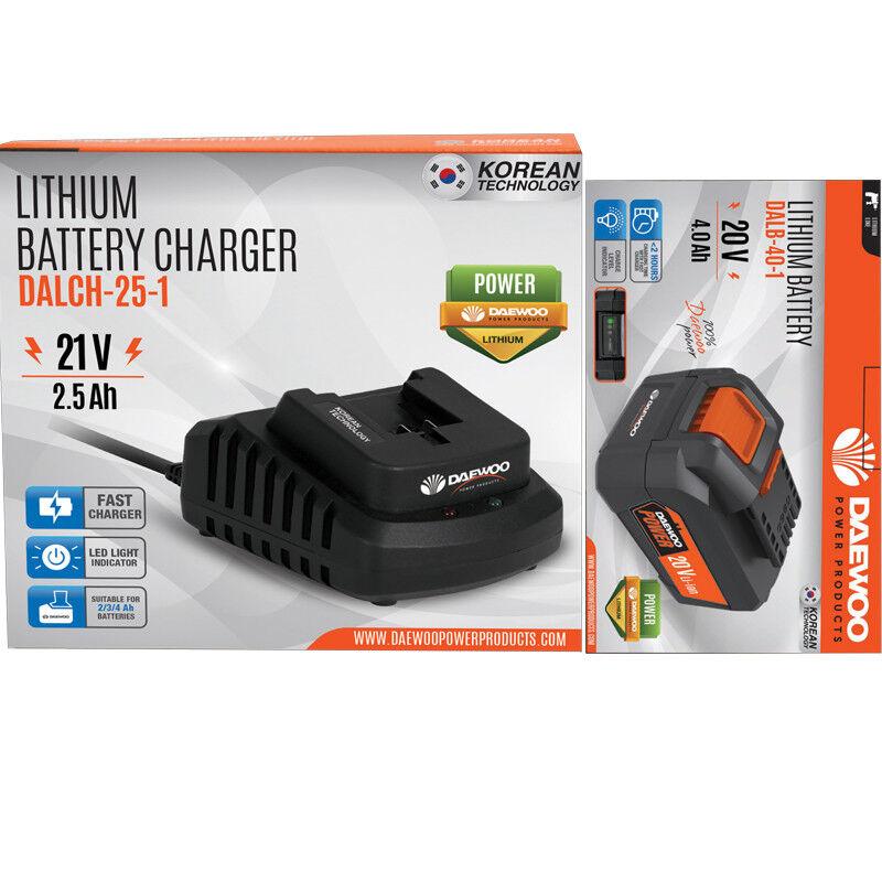 DAEWOO Комплет: Полнач 21 V + Батерија 20 V 4.0 Ah U-Force