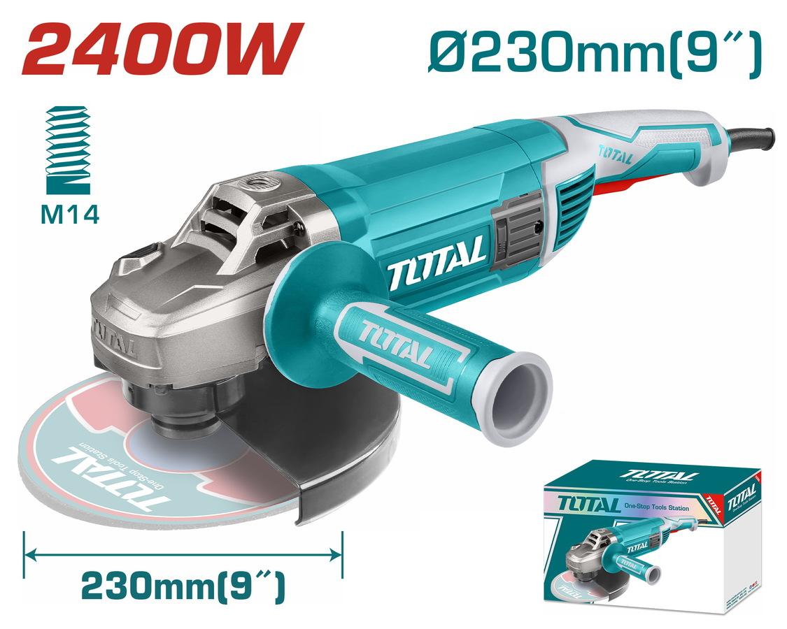 Аголна брусилка Total TG1252306, 2400W, 230mm