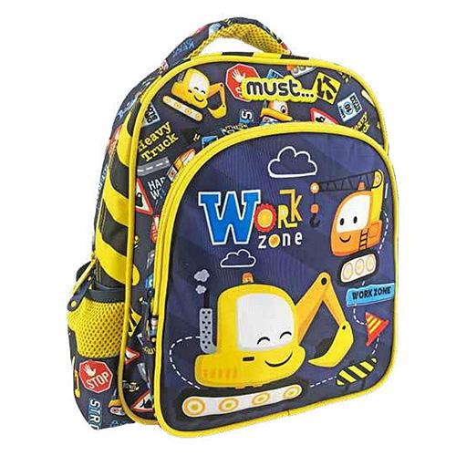 DIAKAKIS Ранец, 2 Патенти, Work Zone, 000585481, 27x31x10цм, Микс