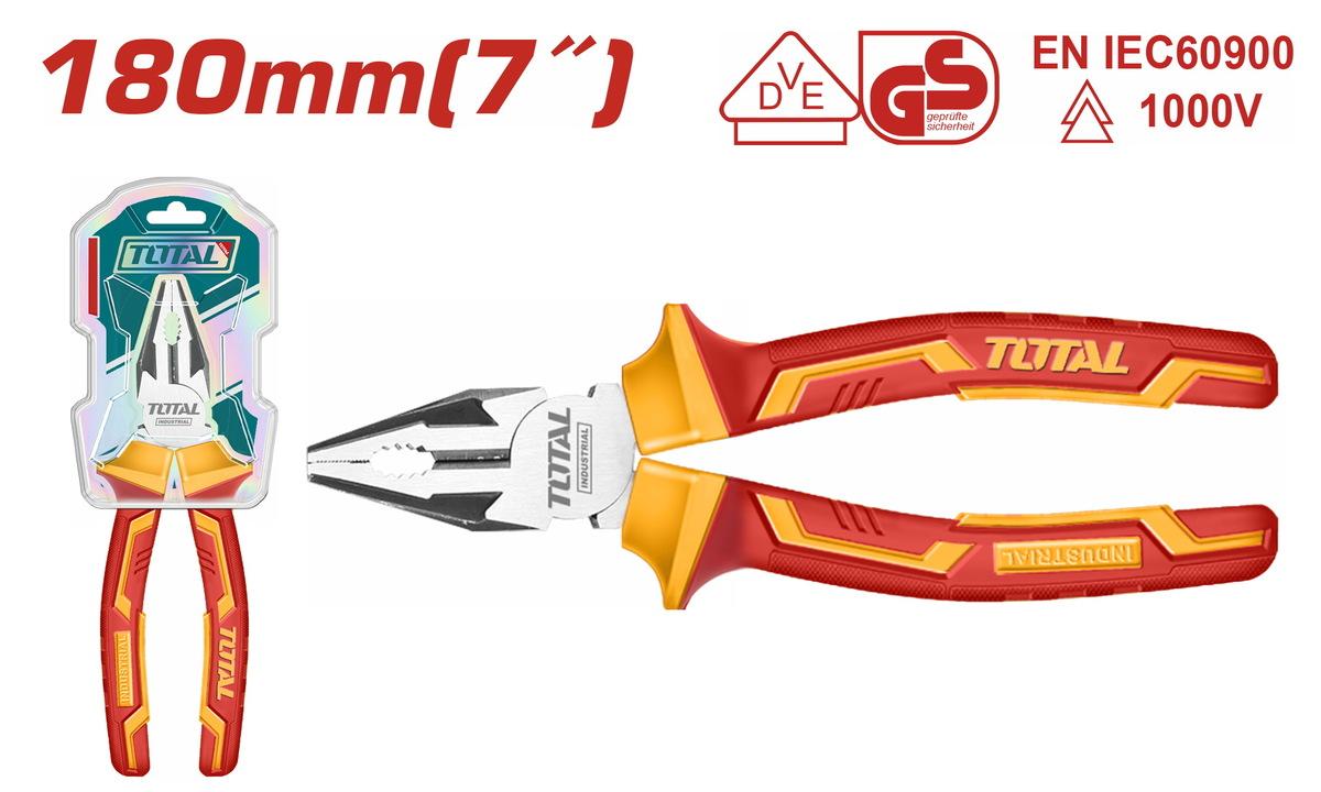 Клешти Total Insulated THTIP2171, комбинирани, 180 mm