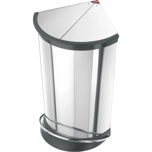 HAILO Канта за отпадоци, 23L, 56*43*37см., со педала, аголна, 6370-001, сјајна