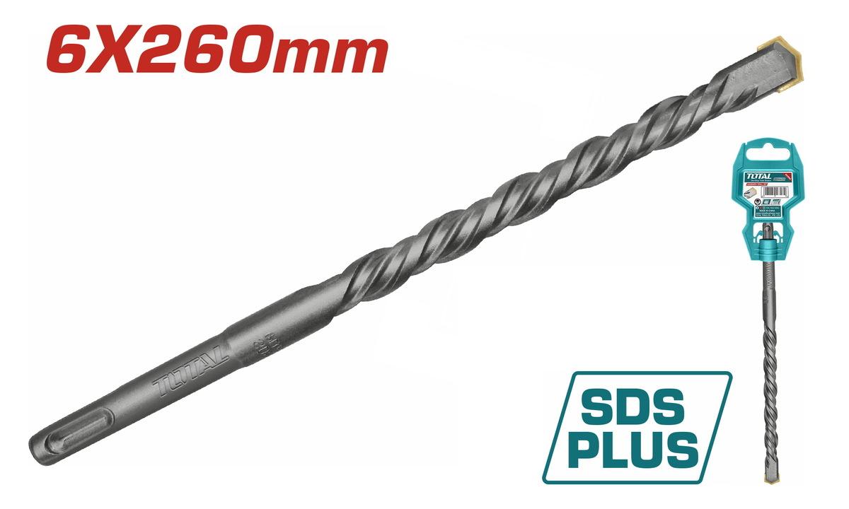 Total SDS плус бургија TAC310604C, 6 x 260 mm, крстен врв