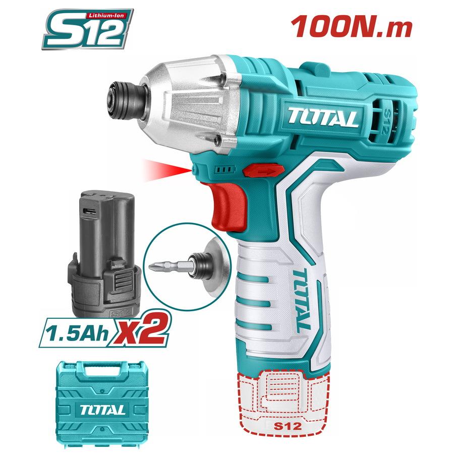 Шрафцигер со целосен удар TIRLI1201, 12V, 100Nm