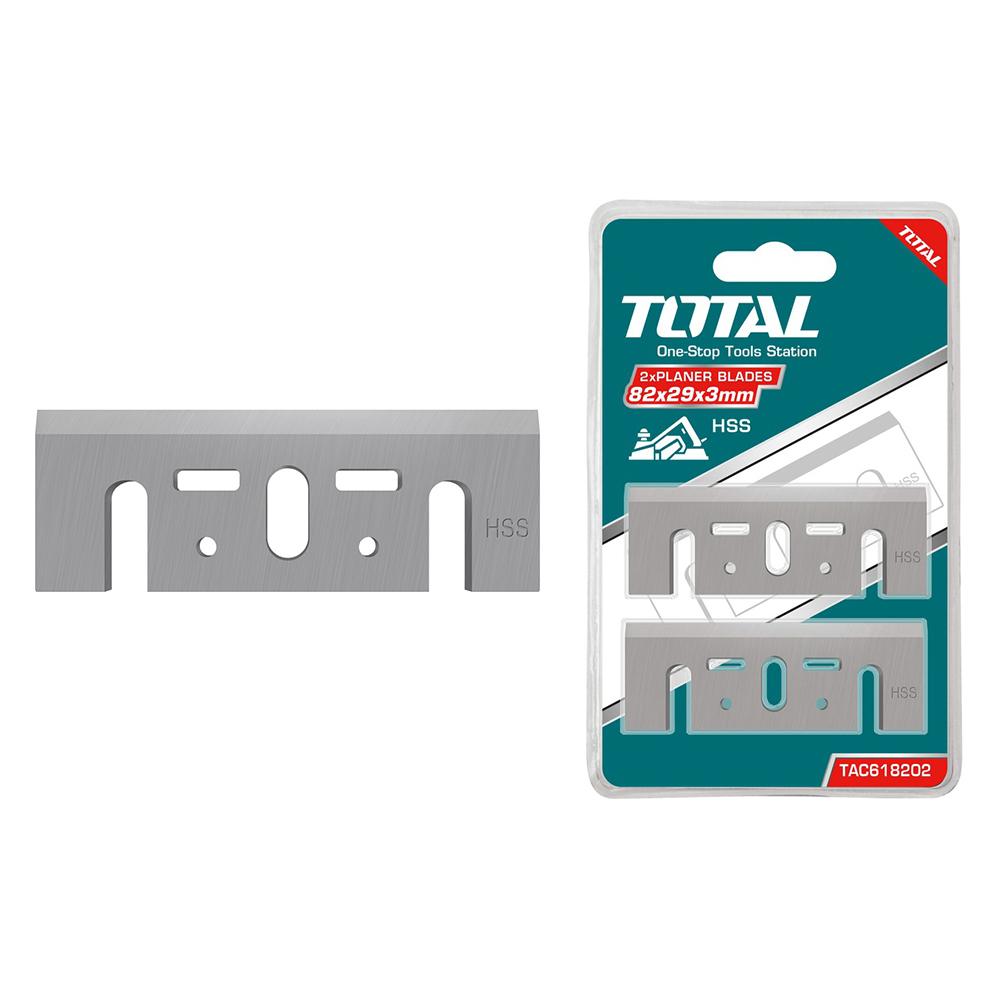 Нож за рендање Total TAC618202, 82x29 мм, 3x3 мм, 2 парчиња