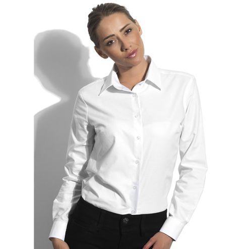Кошула 55.006.90 Oxvord LSL WOMEN женска со Долги Ракави XL бела