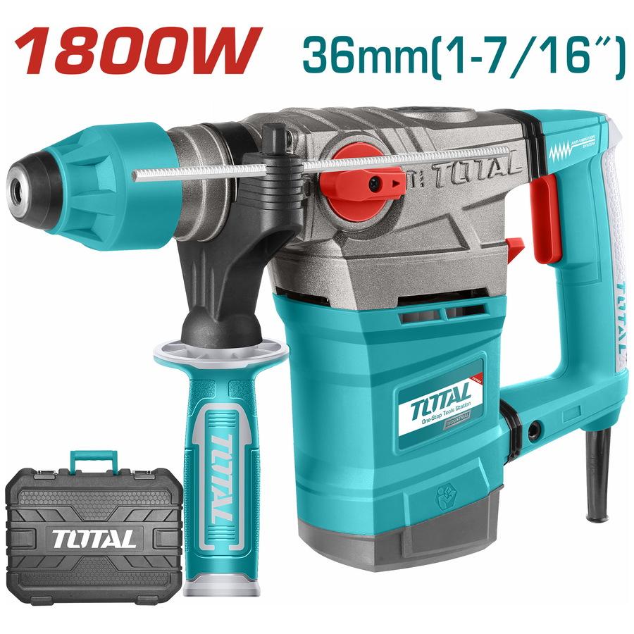 Total SDS плус чеканска дупчалка TH118366, 1800W