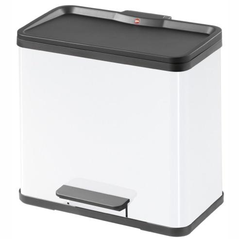 HAILO Канта за отпадоци,ТРИО 3*11L, 47*25*44см., со педала, 0633-419, бела