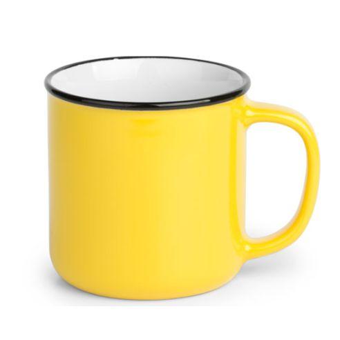 PUBLIK Шолја, Керамичка, 250 мл., Betty, 44.080.40, 8*8*0цм, Жолта