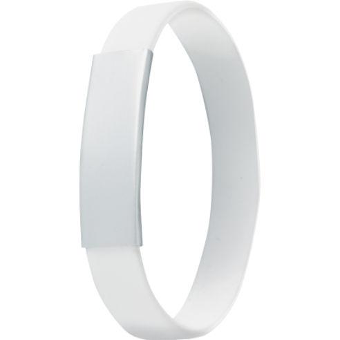 MIDOCEAN BRANDS Нараквица, Силиконска, Мо7838-06, 20.5*1.1цм, Бела