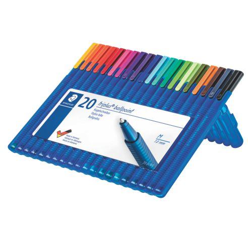 STAEDTLER Фајнлајнер, 1.0 мм, M, Сет 20/1, Triplus®, 437 MSB20
