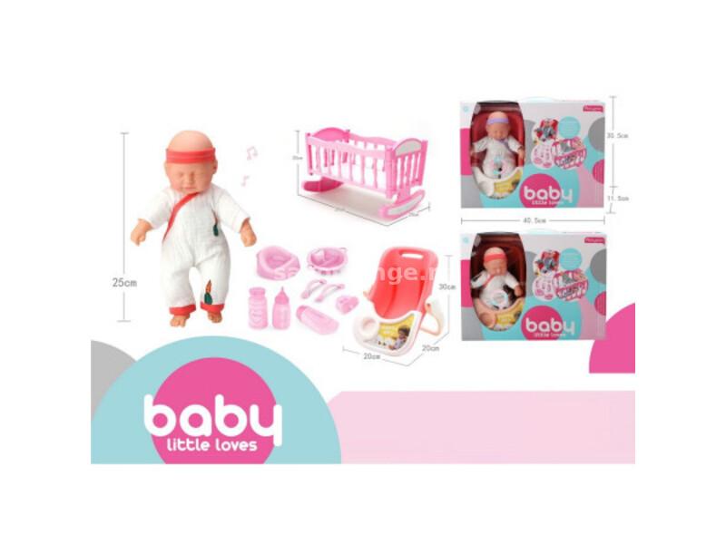 STATOVAC Играчка,Сет Кукла,Бебе,Сокреветче и апарати за храна,25цм,,Boneca,858235