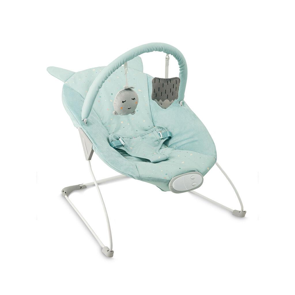 MoMi GLOSSY - Релаксатор за бебе ( до 9 kg) - син