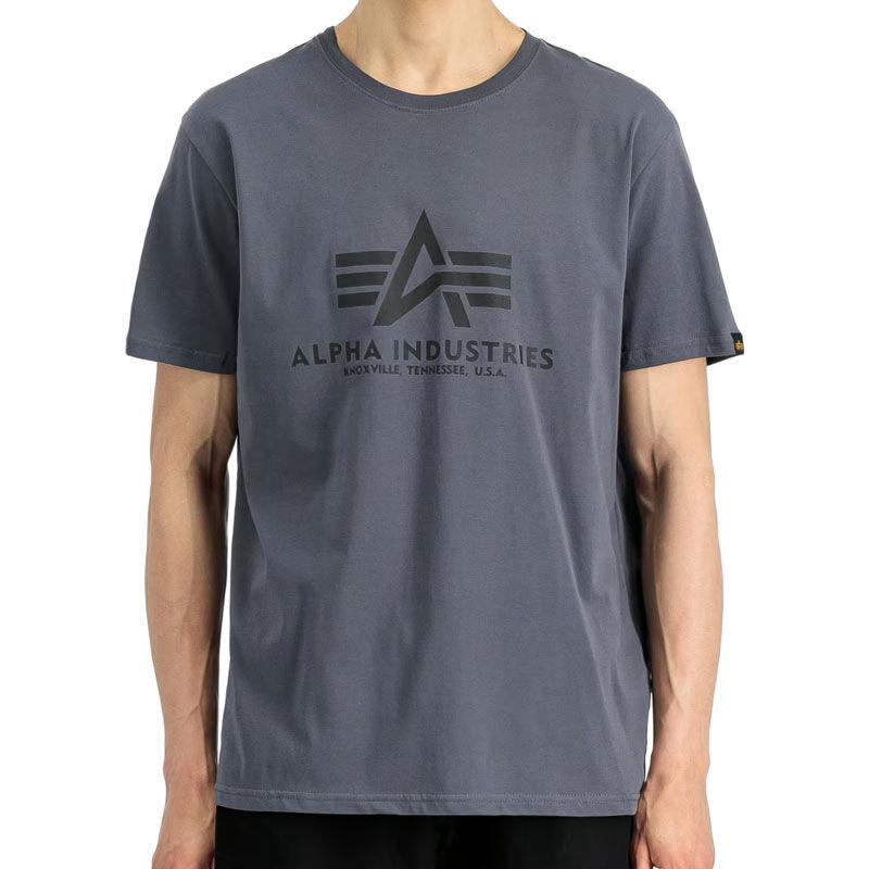 Машка маица „Алфа индустрис" со основна боја, сива