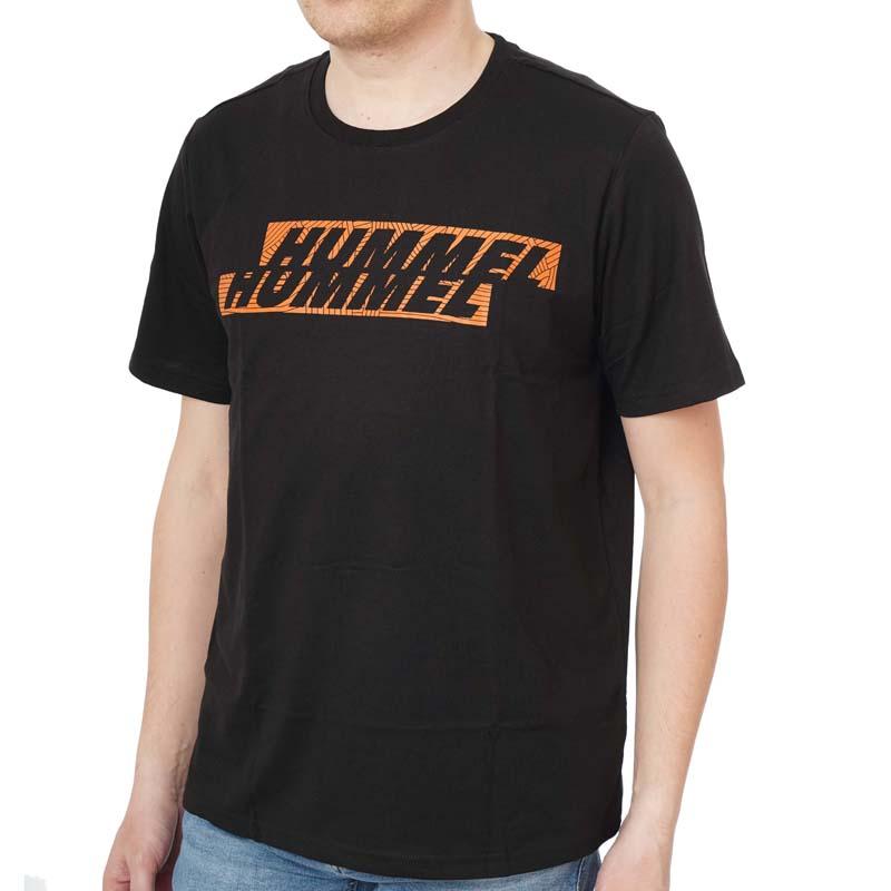 HUMMEL машки ГРАФИЧКИ ПОМЕСТЕН ​​ЛОГО МАШИТ, црна