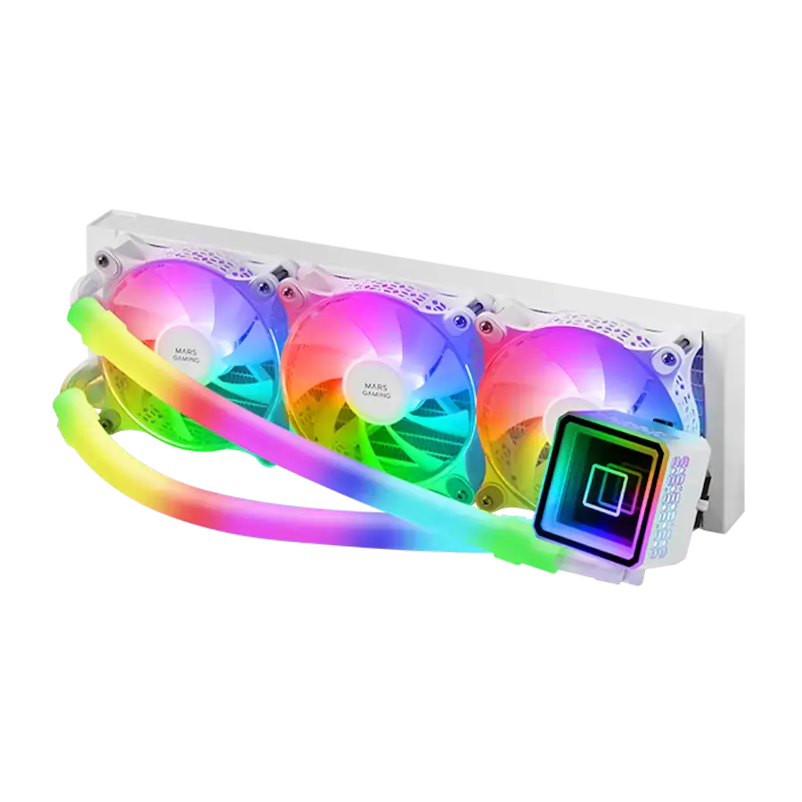 MARS Gaming, Течно Ладење За CPU, 360mm Liquid Cooling, ML-ULTRA360 Бел