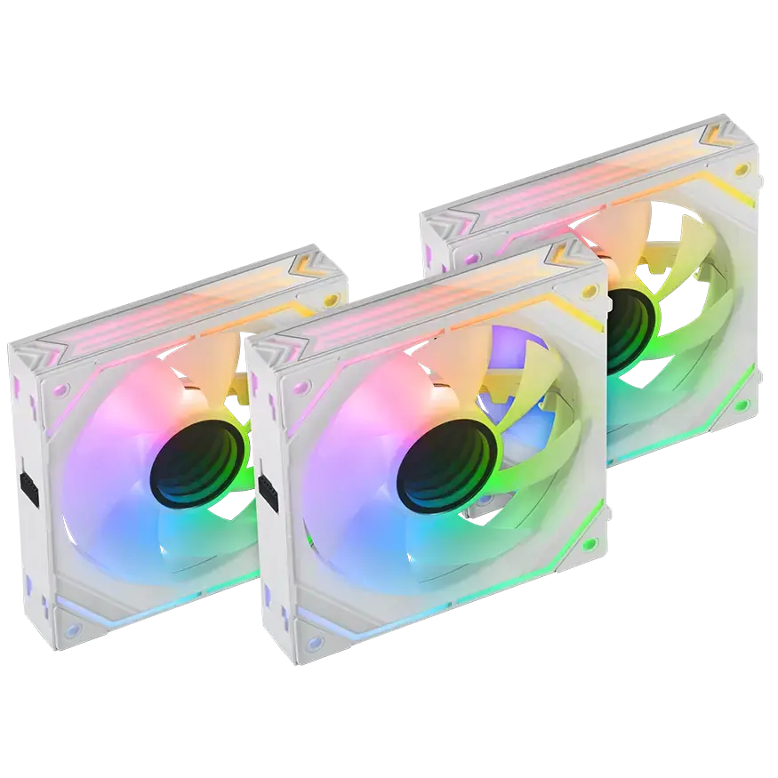 MARS Gaming, Комплет Вентилатори За Куќиште, 3x120mm Fans, MF-LINKFINITYKIT White