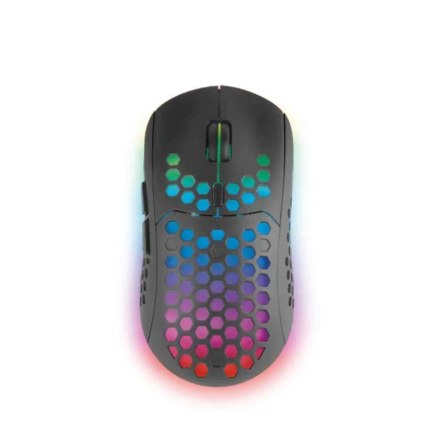 MARS Gaming, Wireless RGB Gaming Глушец, 3200 DPI, MMW3 Црн