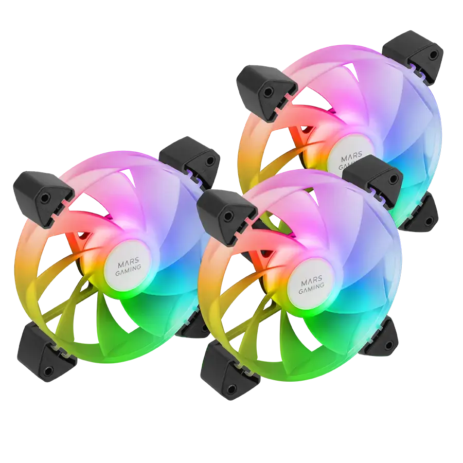MARS Gaming, Комплет Вентилатори За Куќиште, 3x120mm Fans, MF-3AR