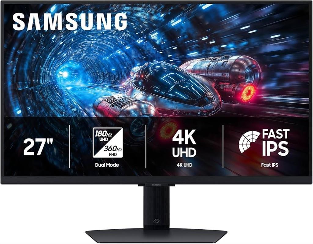SAMSUNG Монитор 27" ODYSSEY G7 G70F DUAL MODE (3840x2160/180Hz) (1920x1080/360Hz), црн