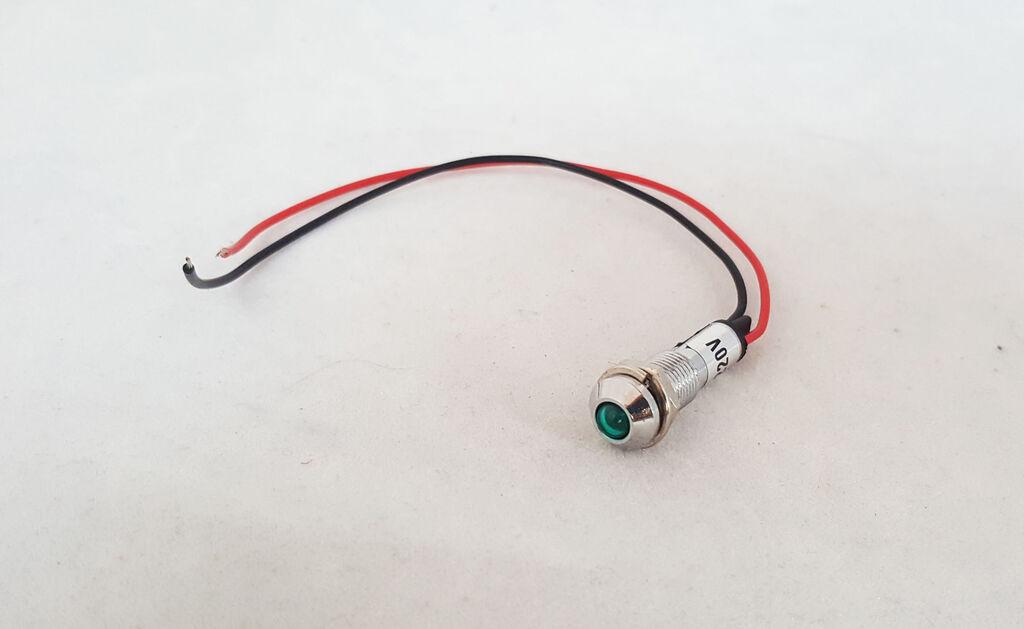 Alfa Electric ЛЕД индикатор Ф-8.2mm 12V DC црвен IND8-12R-B