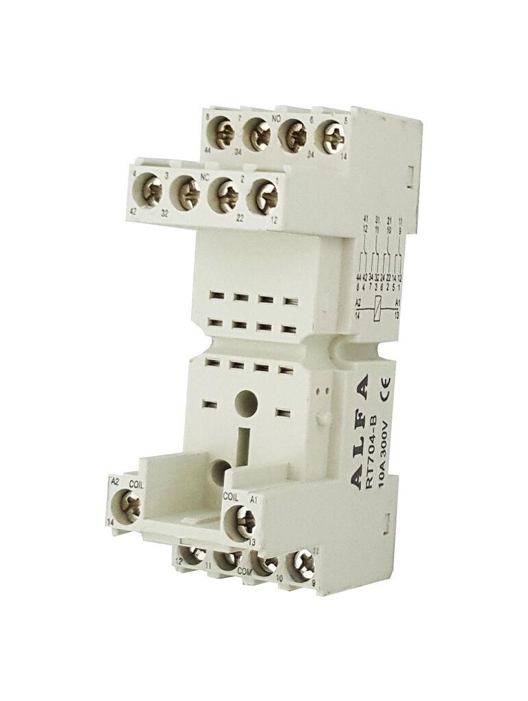 Alfa Electric Подножје за реле, 14 пина, 10A, Alfa – RT704-B