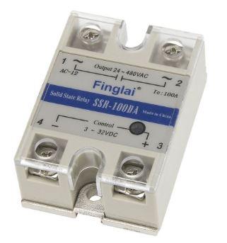 Alfa Electric Солид стејт реле 100A, 480V, 3.2kW, AC, влез 3–32V DC – SSRF-2-100DA
