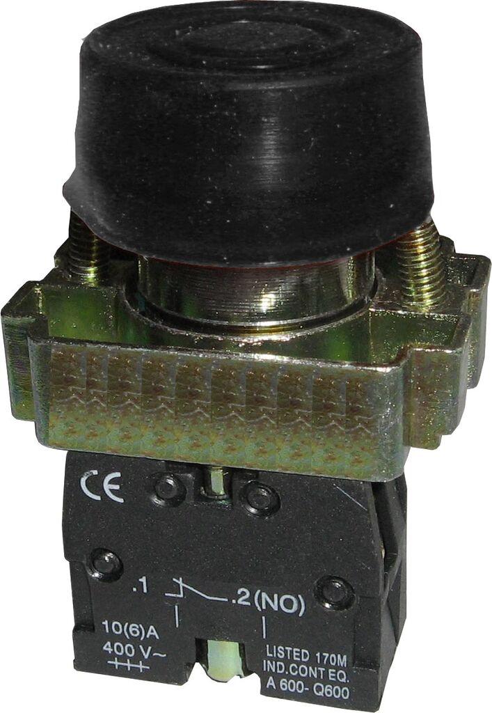 Alfa Electric Тастер, НО, црн, ИП65, гумиран – BP21