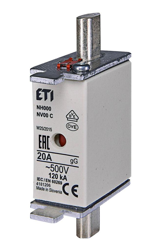 ETI Ножест осигурач NH00 gG 20A