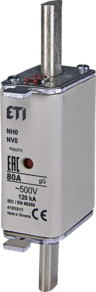 ETI Ножест осигурач NH0 gG 80A НВ0