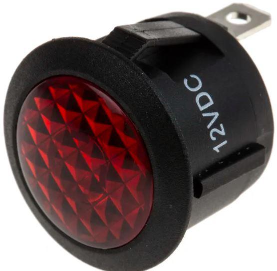 Alfa Electric LED сигнална сијалица Ø20mm црвена 12V IC131D