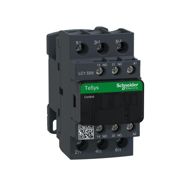 Schnaider Контактор 25A 24V AC 1НО+1НЦ LC1D25B7 Шнајдер