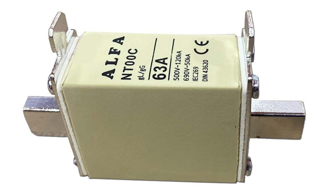 Alfa Electric Ножест осигурач NH00 63A gG 690V 50kA