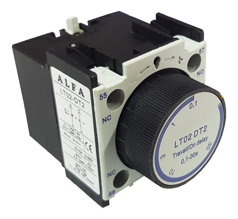 Alfa Electric Помошни контакти со временско реле LT02-DT2 01-30s