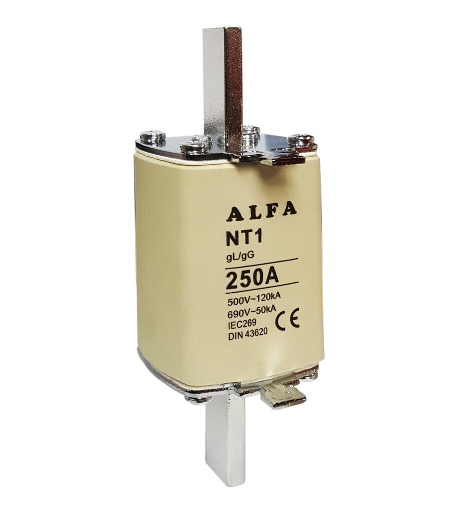 Alfa Electric Ножест осигурач NH1 250A gL/gG 690V 50kA НТ1 250А