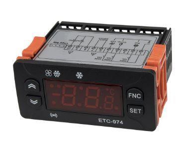 Alfa Electric Терморегулатор дупли со defrost функција 220V ETC-974-220V