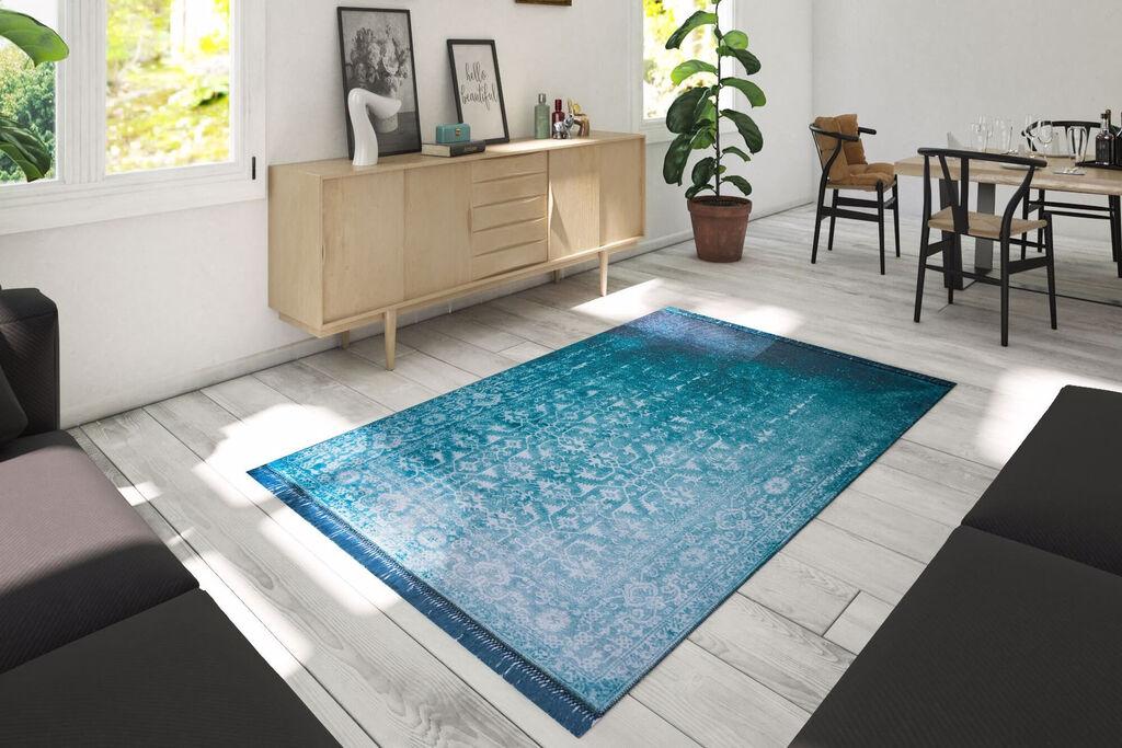 Conceptum Hypnose Rug Fusion -AL 136, 140x190 cm, тиркизна