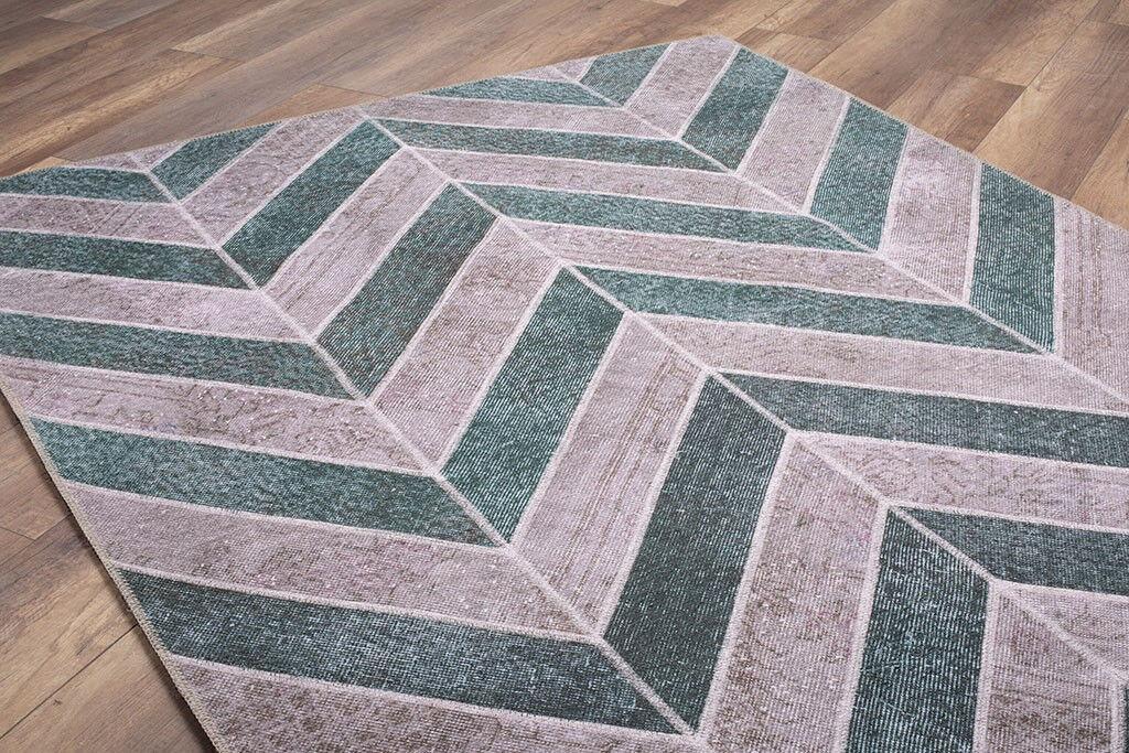 Тепих Conceptum Hypnose Jazz -AL 49, 75x230 см, зелено-сив