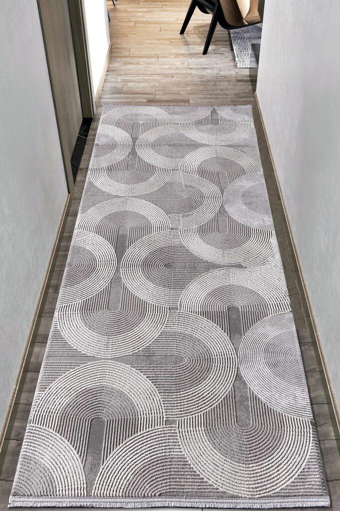 Conceptum Hypnose Carpet Leo 2961, 100x400 cm, сив