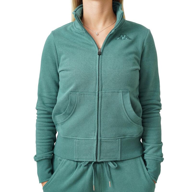 Kappa Женски дуксер Logo Zoe, Зелен