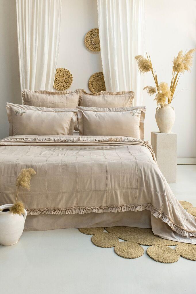 Комплет постелнина L'essentiel Maison Fiorella, 240x260, крем