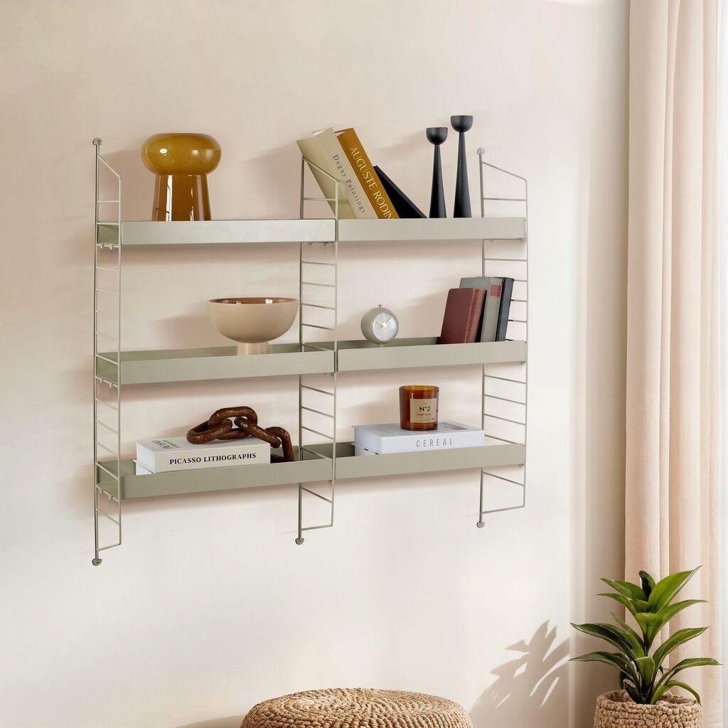 Hanah Home dzидна полица CM-068, 98x21x100 см, црна