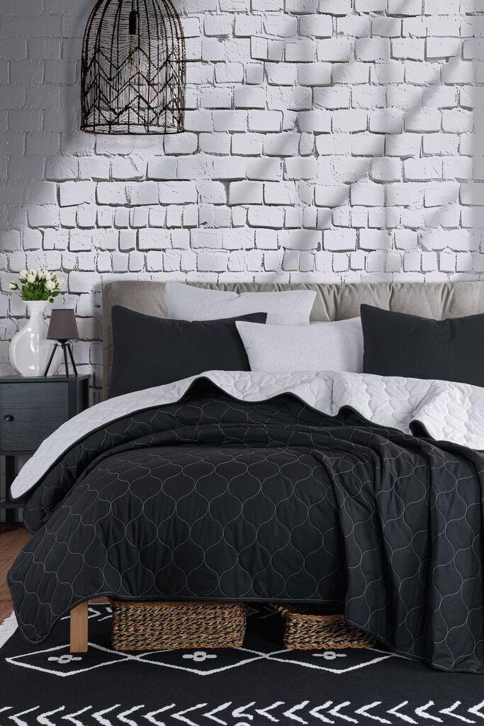 Комплет постелнина L'essentiel Maison Солидна, 200x220, црна