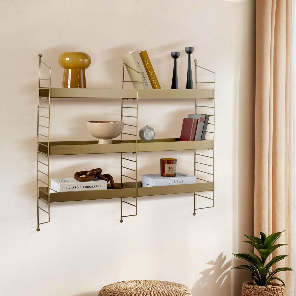 Hanah Home dzидна полица CM-068, 98x21x100 см, црна