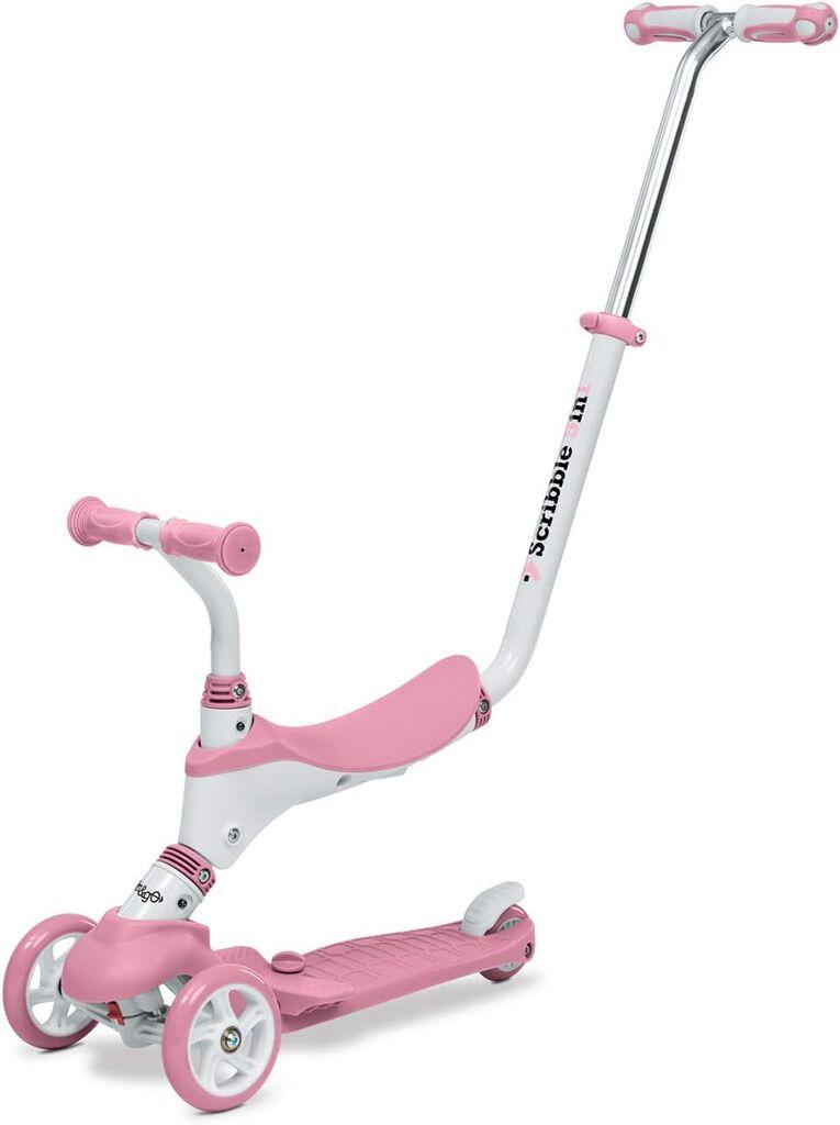 Mondo Мултифункционален тротинет Scribble -Розов