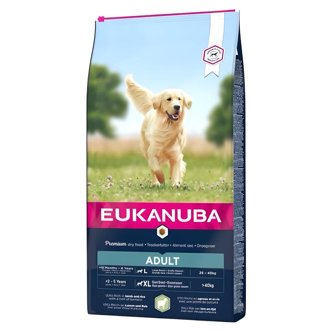 EUKANUBA Adult Large Giant Breed Гранули со Јагнешко и Ориз [Вреќа 12кг]