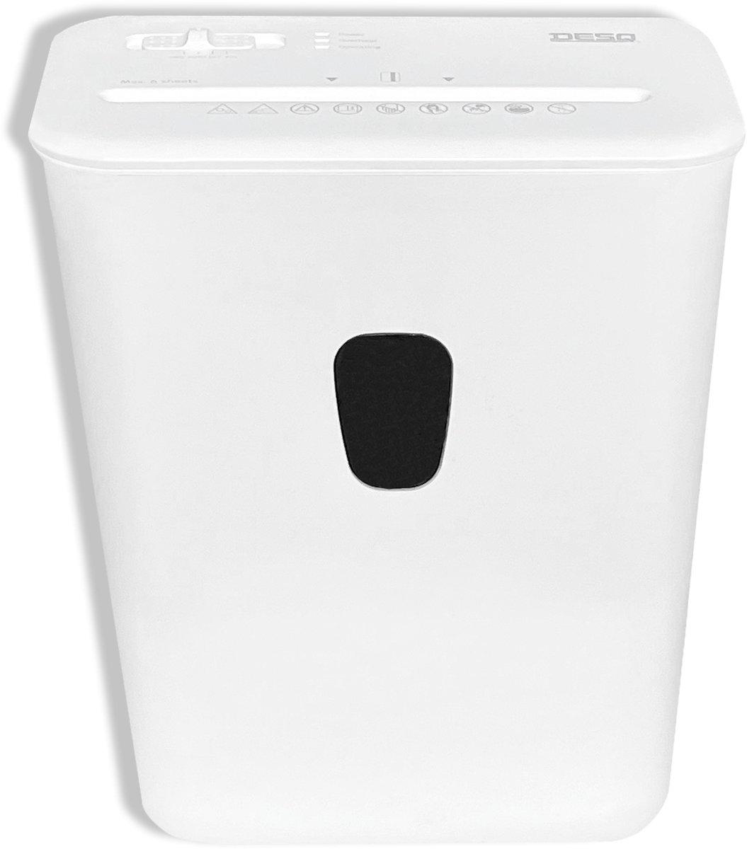 DESQ Уништувач на хартија, Шредер, 8 листа, А4, 4*38мм, 15л, 20032, 30*37*17цм, Бела