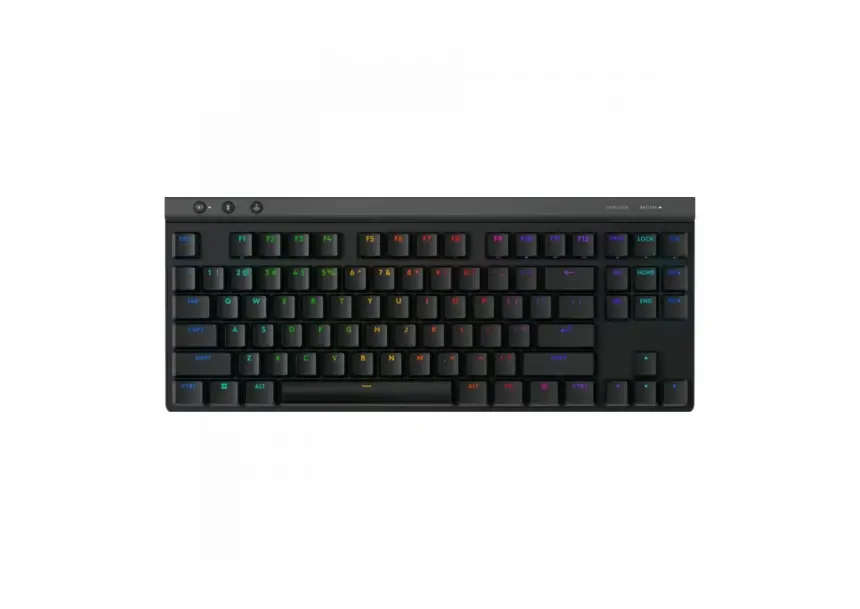 LOGITECH безжична тастатура за игри G515 TKL, US INT'L, 2,4 GHZ, BT, црна