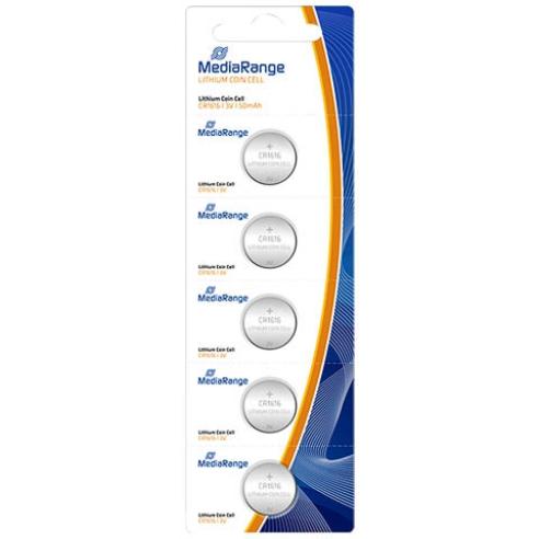 MEDIA RANGE Батерија, Литиум, CR1216, 3V, 1/5, Lithium Coin Cells, MRBAT133