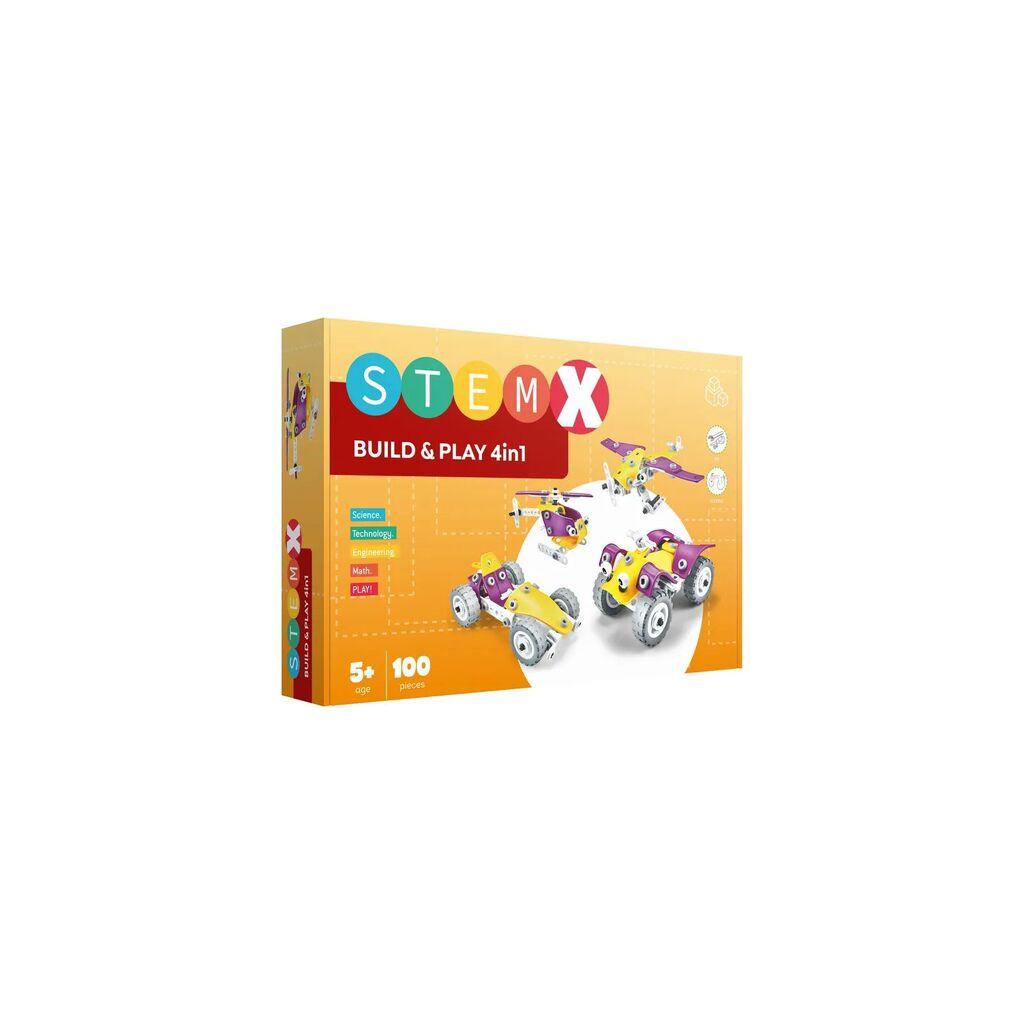 IZ TOYS Комплет за играње Stemx 4 во 1, 100 парчиња